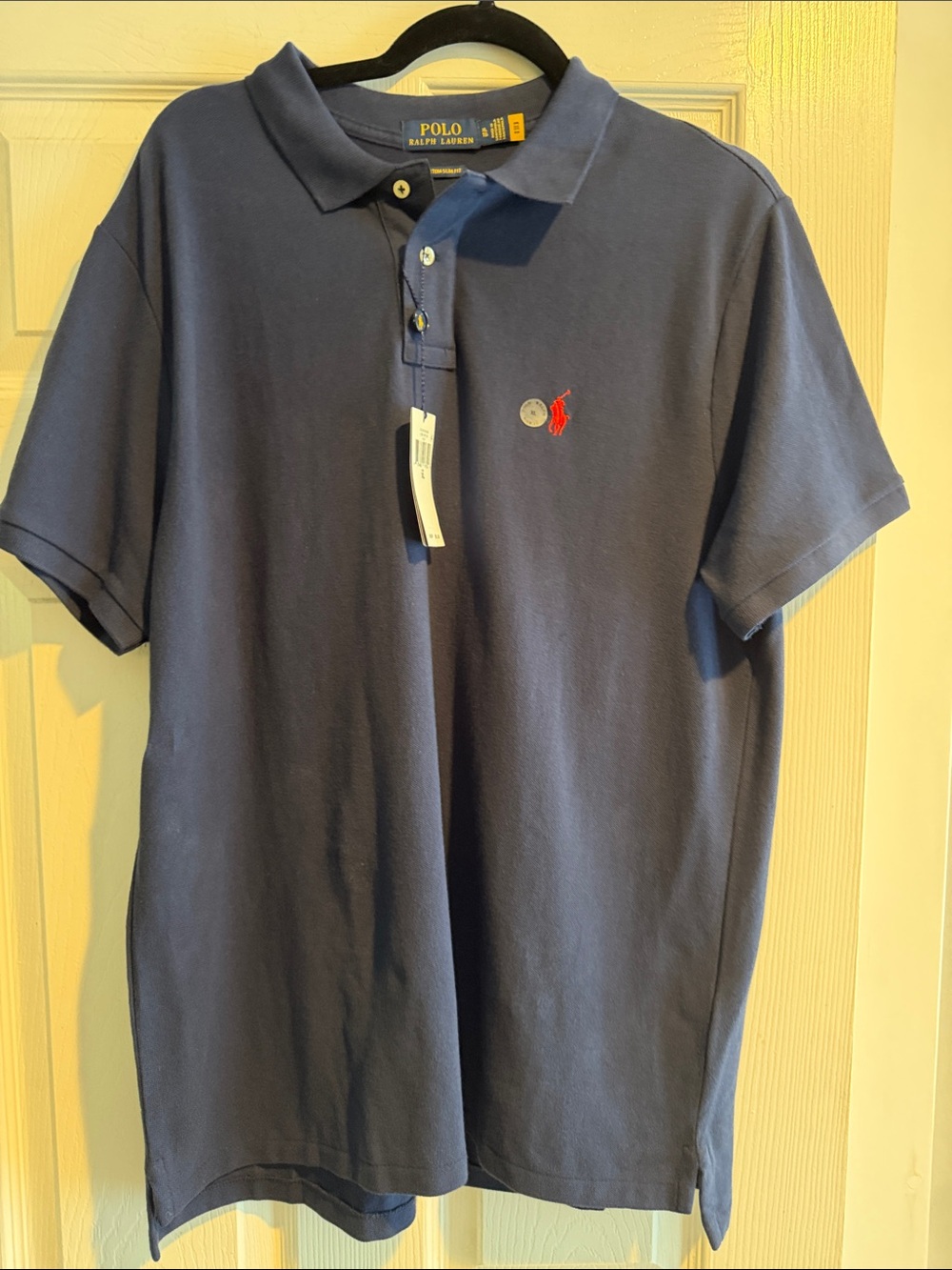 Polo by Ralph Lauren Navy Polo Shirt with Red Pony